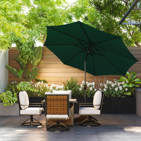 Abba Patio Lyon umbrella tilt-button for easy shade adjustment on sunny decks