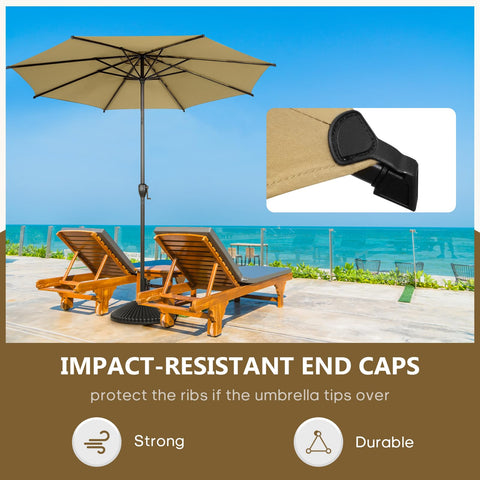 Abba Patio Lyon umbrella-waterproof-fabric demonstrates rain shedding and quick drying.