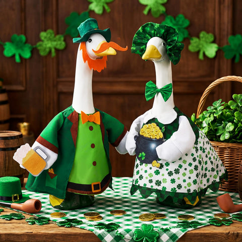 Abbylike 23-inch goose outfit with hat draws attention to lawn displays.