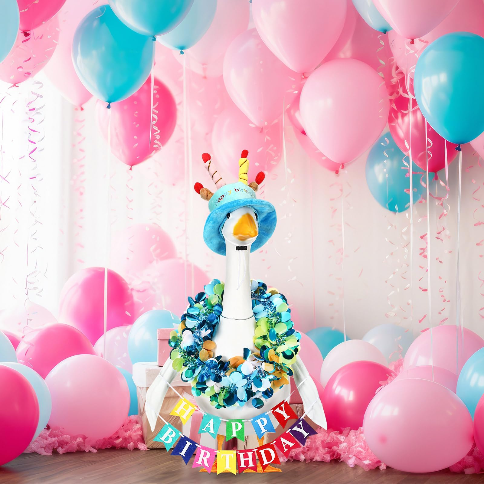 Abbylike blue birthday costume brightens outdoor birthday scenes