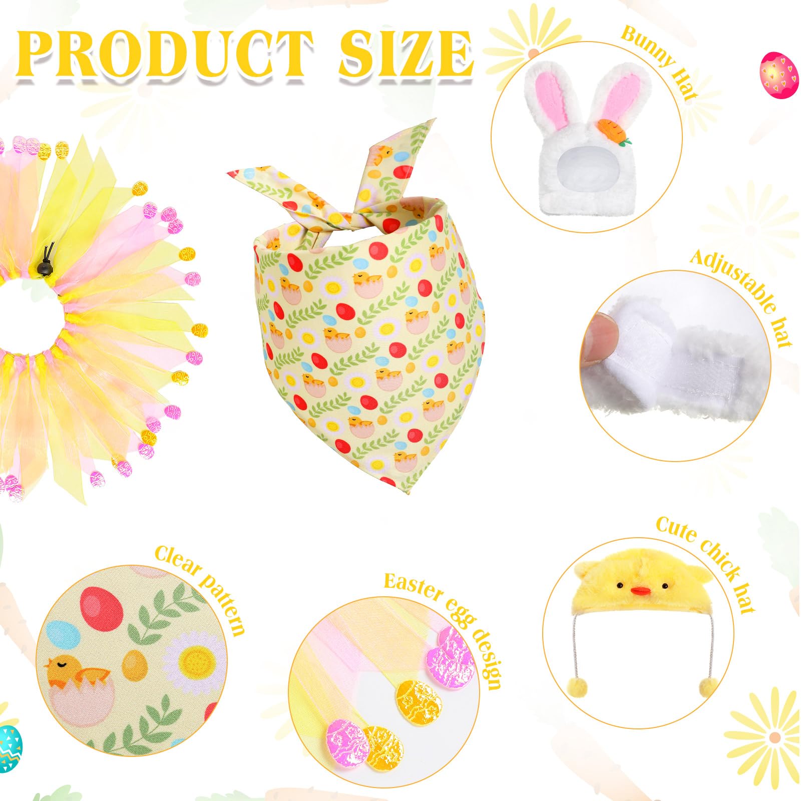 Abbylike Easter goose outfit bandana adds color accents