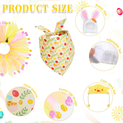 Abbylike Easter goose outfit bandana adds color accents