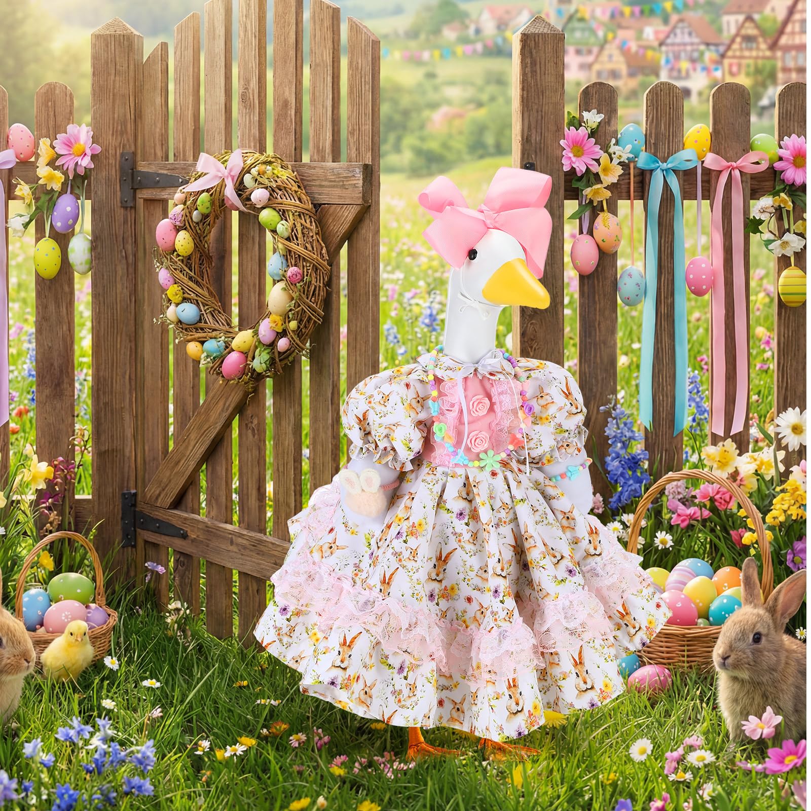 Abbylike 23-inch goose fit ensures easy placement and secure wear.