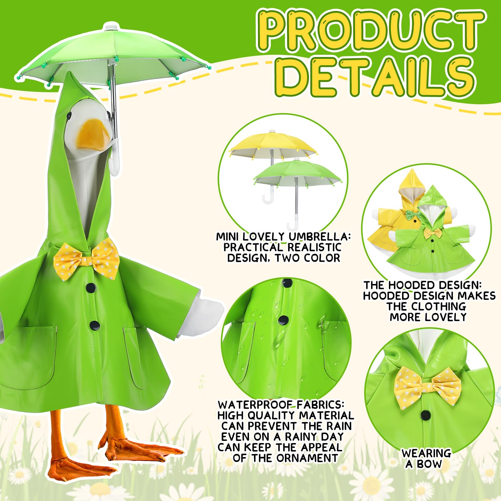 Abbylike 23-inch goose statue wears outfits to boost curb appeal