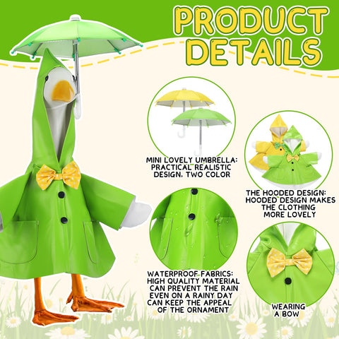 Abbylike 23-inch goose statue wears outfits to boost curb appeal