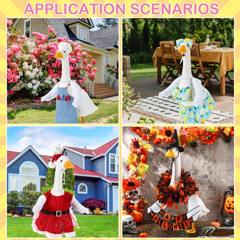 Abbylike goose wings dress-up assembly for quick porch setup