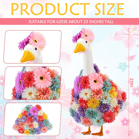 Abbylike indoor-outdoor goose dress becomes a charming garden centerpiece