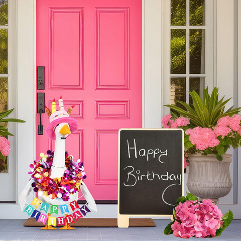 Abbylike Porch goose decor setup speeds effortless festive displays