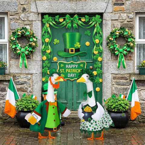 Abbylike two-pack goose outfits offer versatile styling for parties and yard decor.