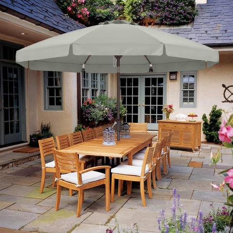 ABCCANOPY 10ft scalloped umbrella canopy edge highlighting decorative scallops