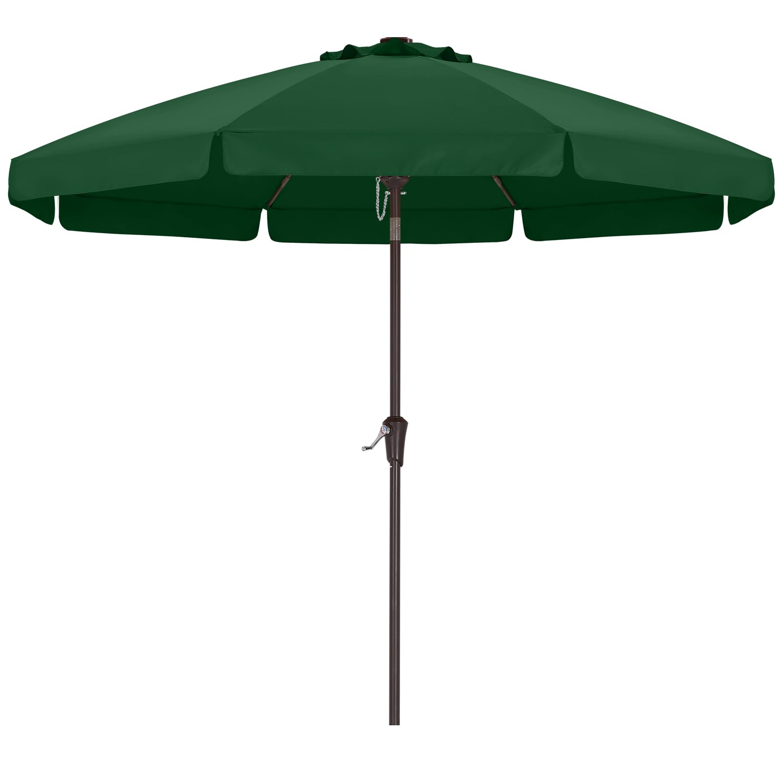 ABCCANOPY 9ft scalloped umbrella top provides broad shade for patio spaces
