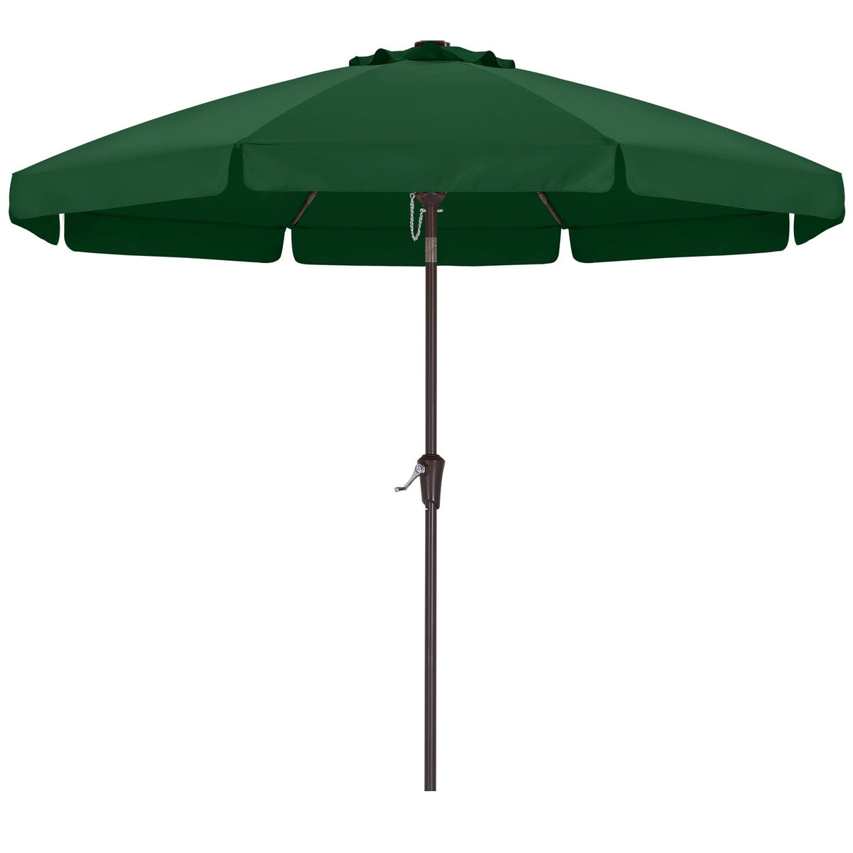 ABCCANOPY 9ft scalloped umbrella top provides broad shade for patio spaces