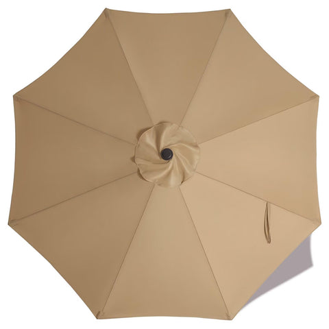 ABCCANOPY 9ft khaki replacement canopy for 8-rib frame, shade-ready and durable.