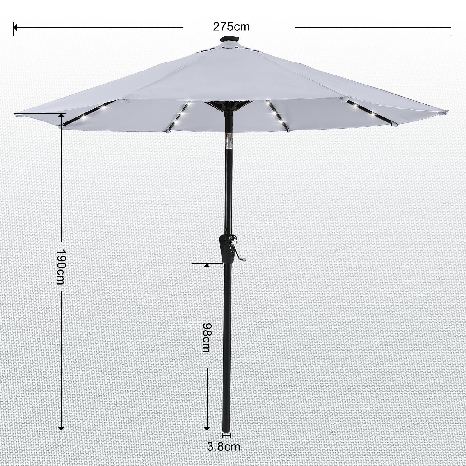 ABCCANOPY anti-rust steel frame for durable outdoor use