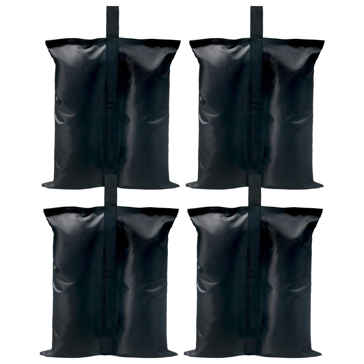 ABCCANOPY weights 150lbs pack secures four black bags for a stable canopy setup.