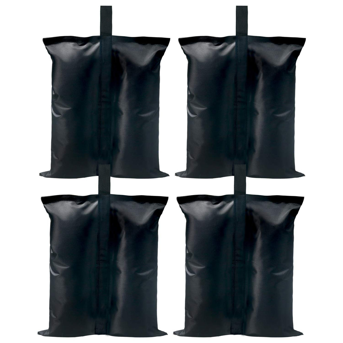 ABCCANOPY weights 150lbs pack secures four black bags for a stable canopy setup.