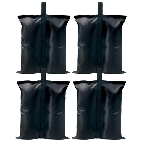 ABCCANOPY weights 150lbs pack secures four black bags for a stable canopy setup.