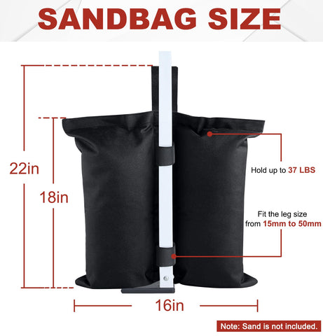 ABCCANOPY waterproof 1680D fabric ensures durable weather resistance.