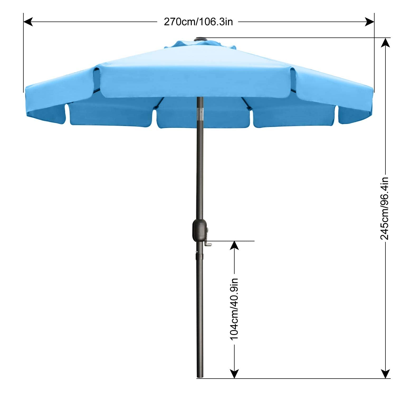 ABCCANOPY fiberglass ribs close-up highlighting strength and flexibility