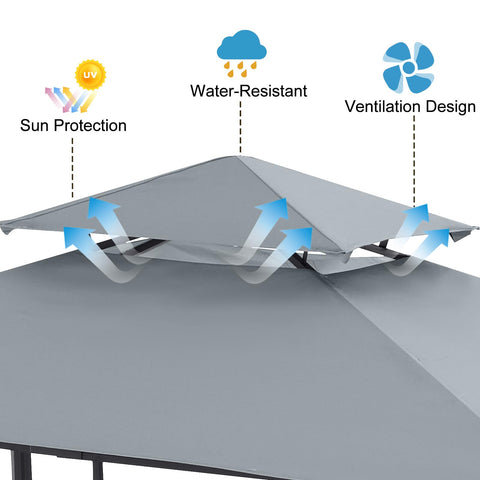 ABCCANOPY GG001PST-F top gray ensures proper fit and shade.