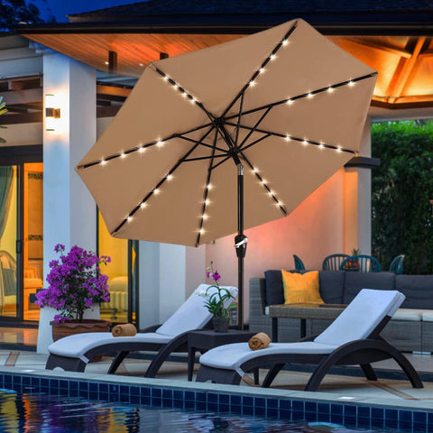 ABCCANOPY outdoor use scene with table, deck, and inviting shade