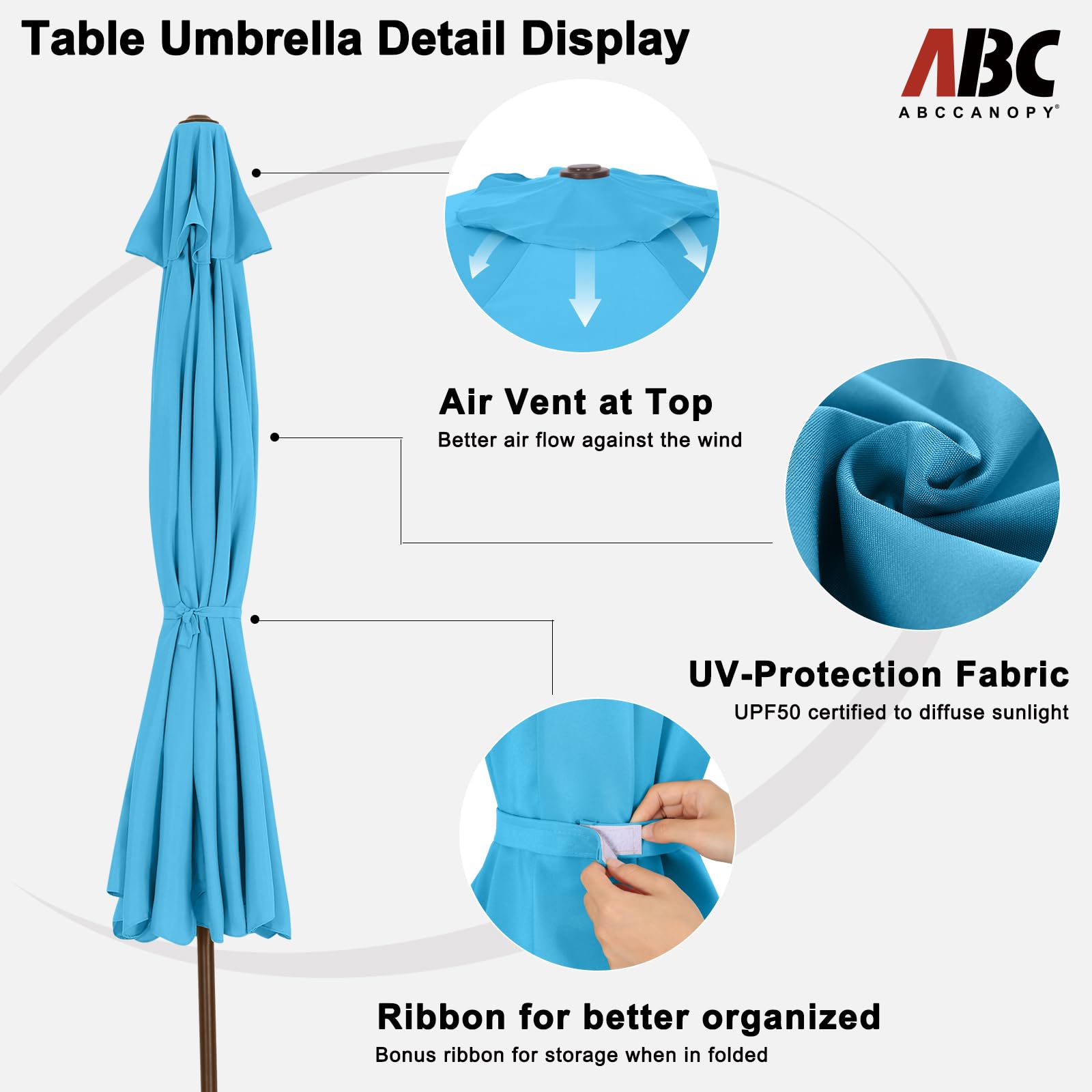 ABCCANOPY patio setup by poolside ready for sun protection during outdoor gatherings
