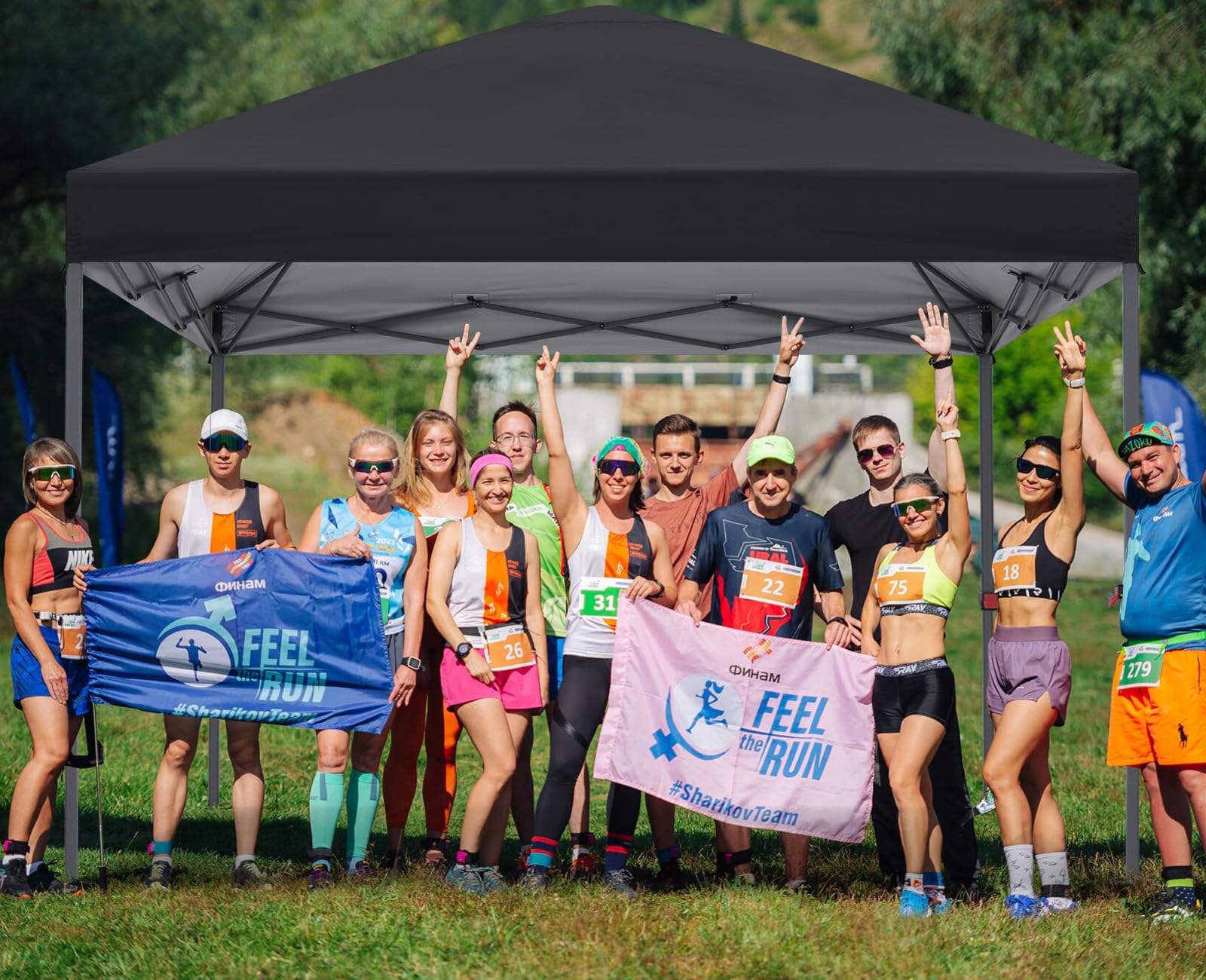 ABCCANOPY sturdy frame supports reliable shade during outdoor events.