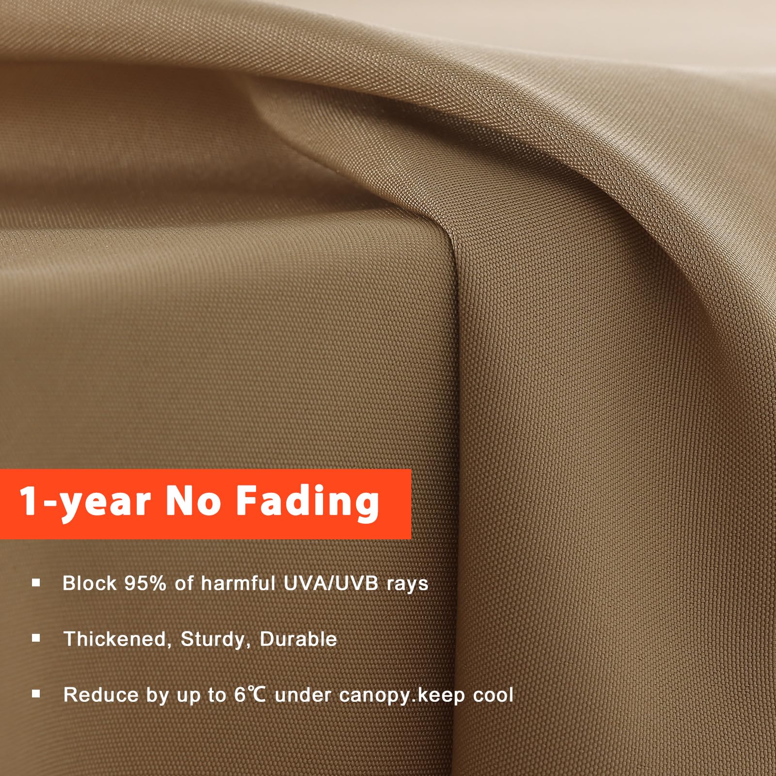 ABCCANOPY reinforced stress points detail supports a long-lasting canopy.
