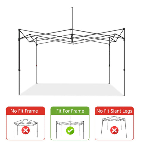 ABCCANOPY 10x10 canopy top close-up of 500D material and reinforced edge