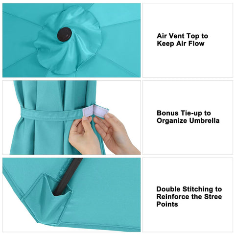 ABCCANOPY can be closed with strap for easy storage on turquoise top