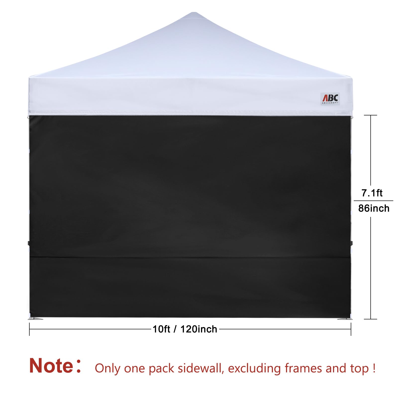 ABCCANOPY SunWall waterproof material keeps rain out during events.