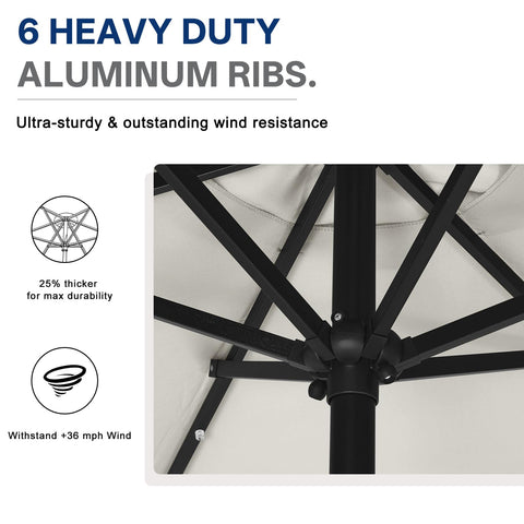 ABCCANOPY table umbrella fits 42-54 inch tables securely
