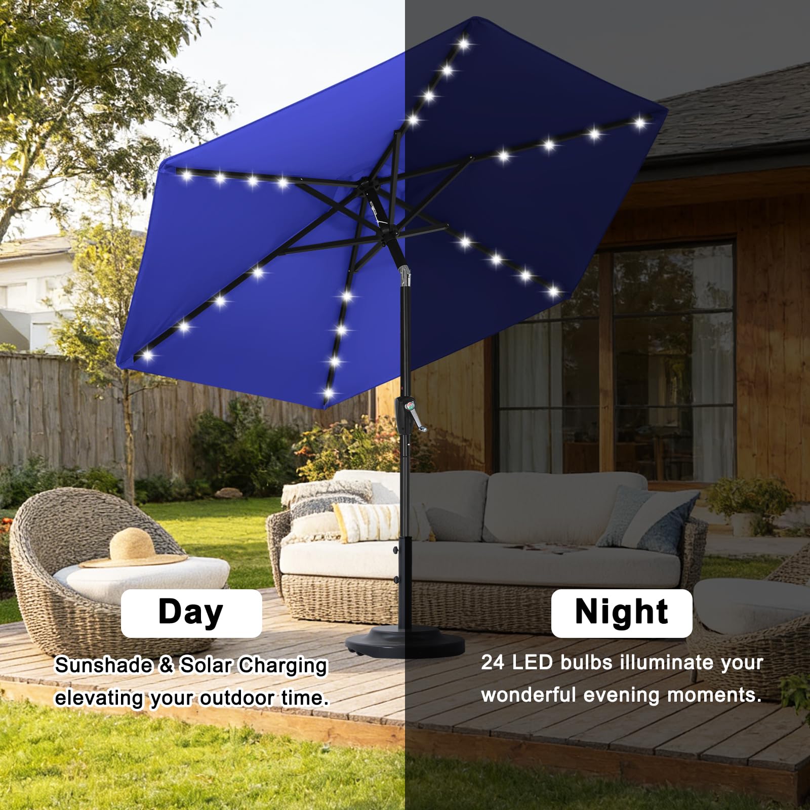 ABCCANOPY tilt mechanism set at 45 degrees for customizable shade