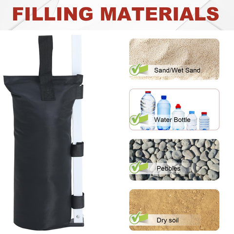ABCCANOPY top-opening design for quick filling with sand or gravel