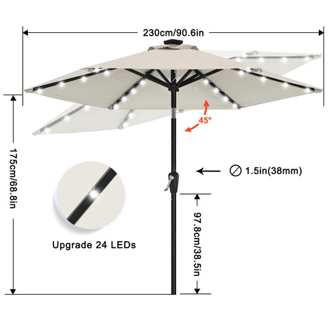 ABCCANOPY 45-degree tilt demonstrates adjustable shade in action