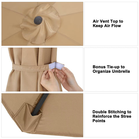 ABCCANOPY canopy top features a strap closure for easy storage.