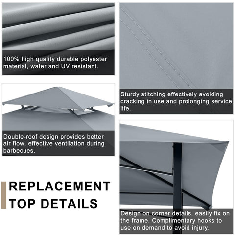 ABCCANOPY water-repellent canopy top for light rain.