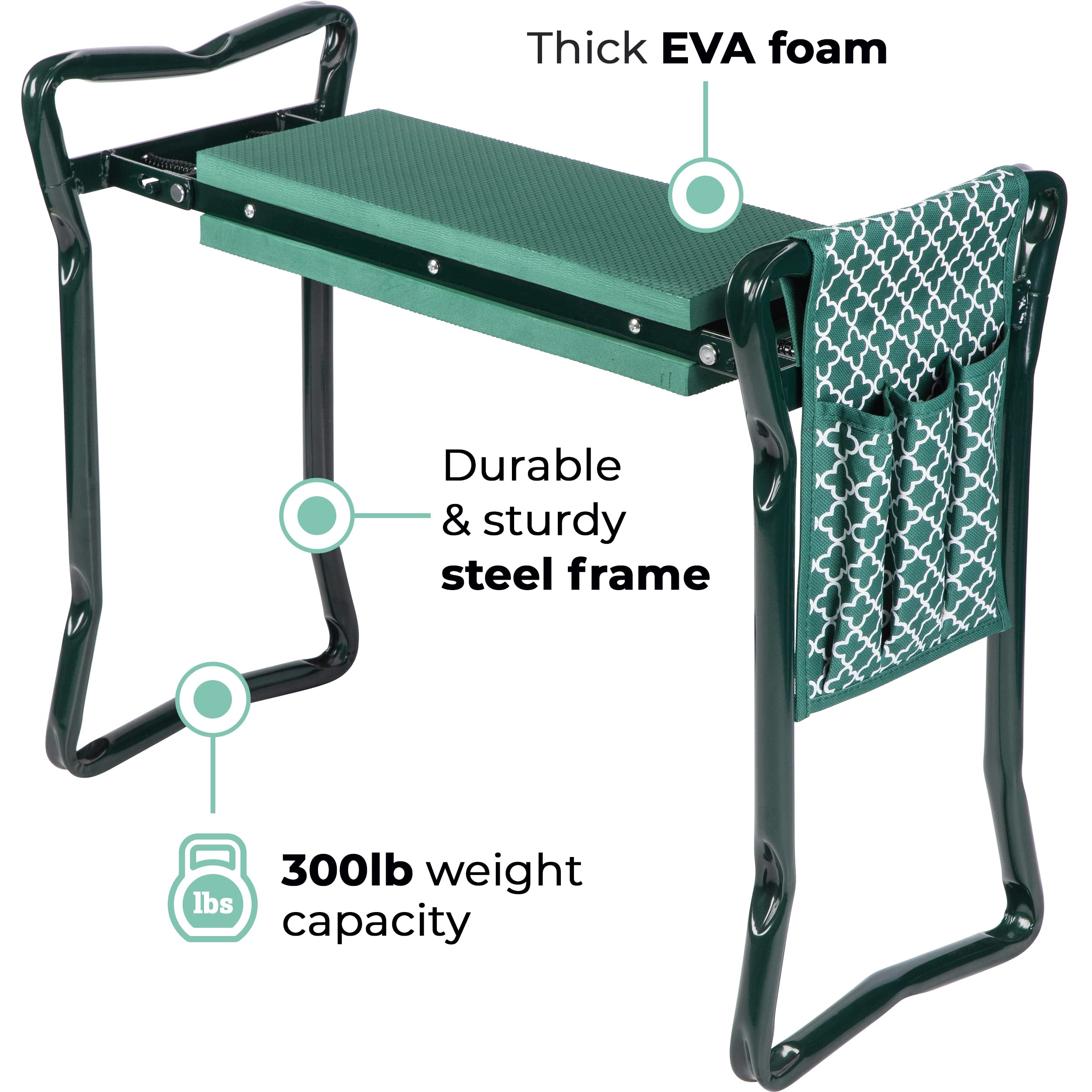 Abco Tech EVA foam pad close-up shows soft cushioning for comfort.