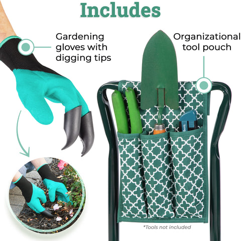 Abco Tech garden kneeler-seat with durable, sturdy frame for stability.