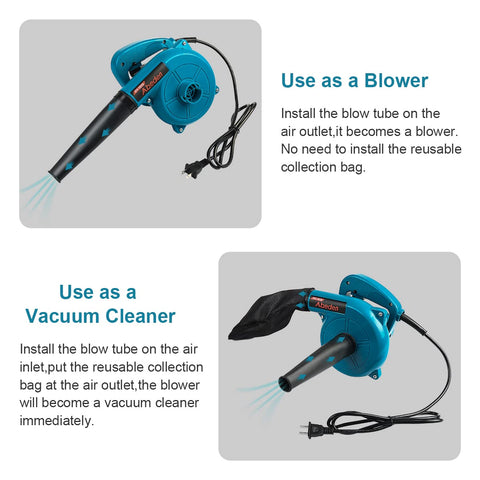 Abeden corded leaf blower lightweight design makes handling effortless for extended use.