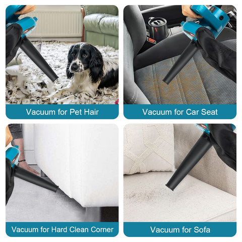 Abeden corded leaf blower tube attachment directs airflow toward stubborn debris.
