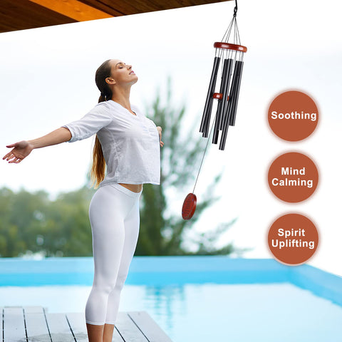 ABEICO 32 inch memorial wind chimes as a meaningful porch focal point