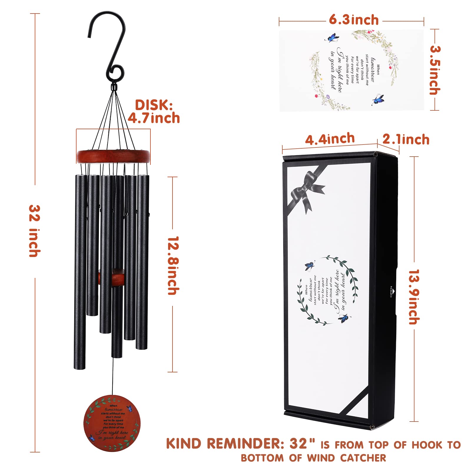 ABEICO wind chimes tuned to gentle rhythms for peaceful outdoor listening