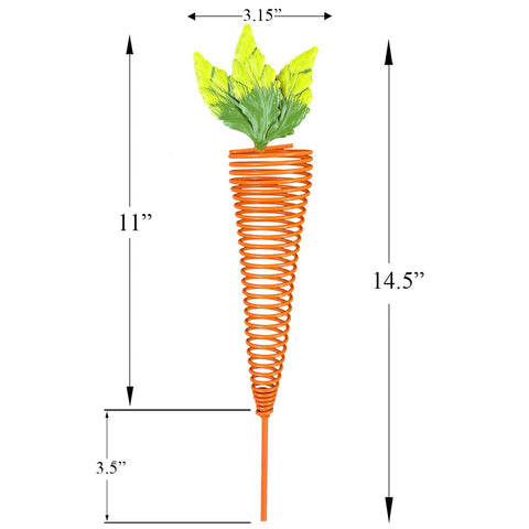 ABELOTS handcrafted spiral carrot stakes enhance spring borders with lasting durability.