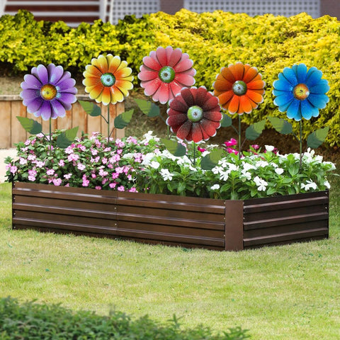 ABELOTS garden art stakes suit porches, lawns, and pathways for inviting curb appeal