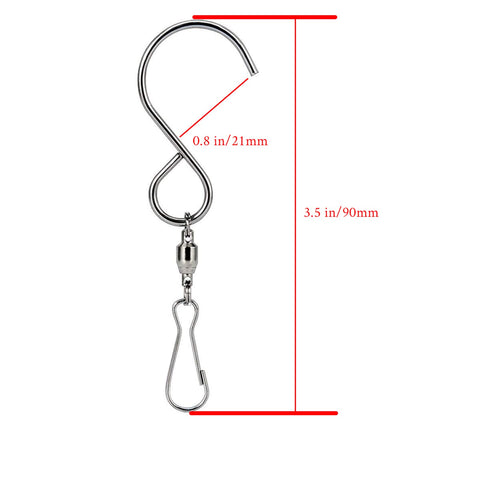 Abfgift swivel hook bird feeder clip hanging securely from a hook