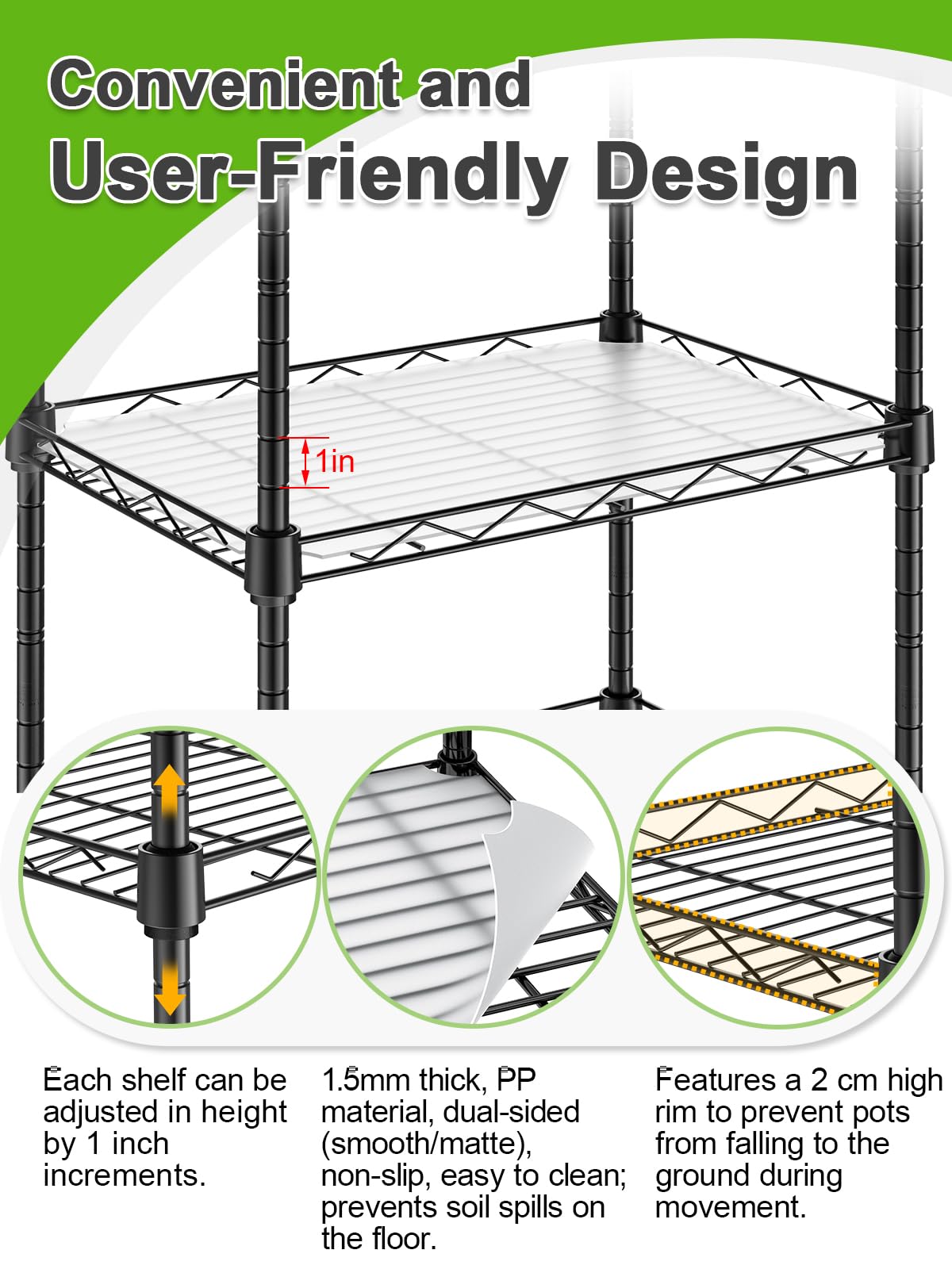 Abimars 5-Tier Mini Greenhouse with caster wheels enabling easy relocation for seasonal care indoors