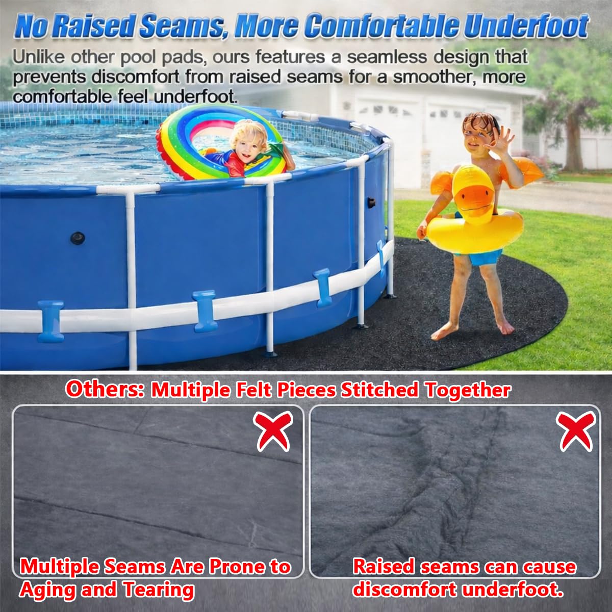 Abimars high-density mat reduces heat transfer for cooler feet.