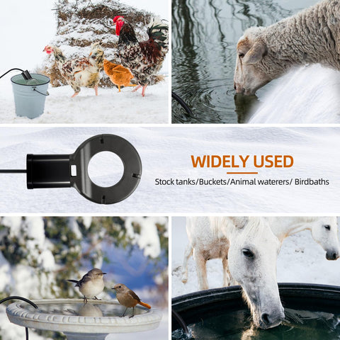 ABitmax poultry and livestock water heater for cold-weather use