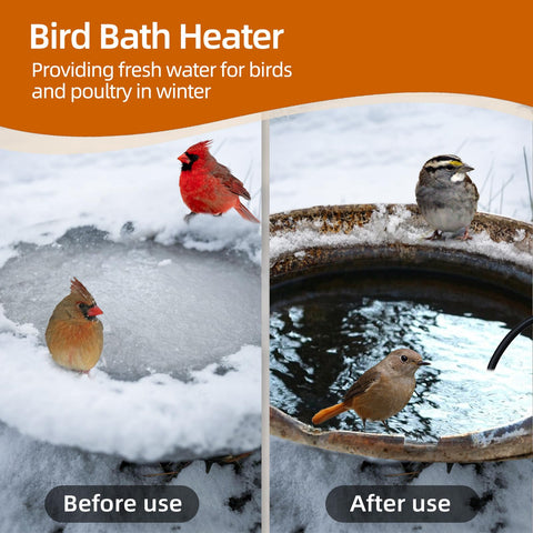 ABitmax submersible de-icer in pond or trough for reliable water heating